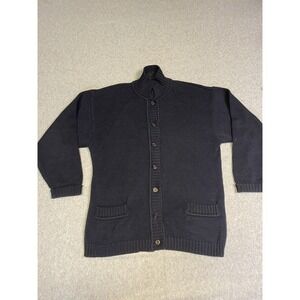 Anne Klein Knit Sweater Womens Large Black Pullover‎ Shirt Casual Warm Italy